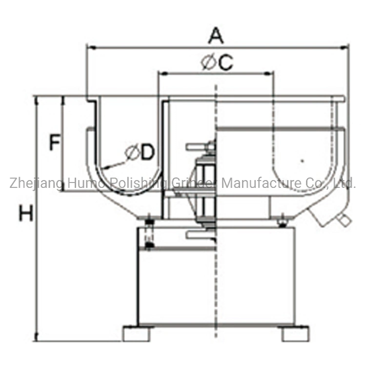 Metal Surface Finishing Polishing Deburring Tumbling Tumbler Vibratory Finisher Equipment