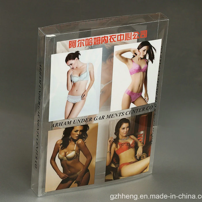 OEM plastic printed packaging  box for sexy lingerie (PET box)