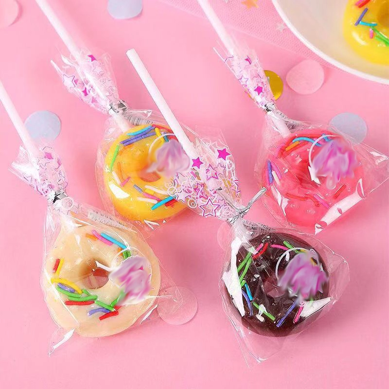 New Donut Shape Lollies Candy Hard Candies Sweets Lollipop