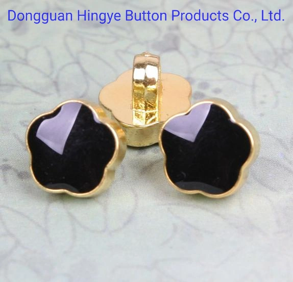 Plastic Button ABS Plated Button Gold Color ABS Sewing on Jeans Shank Button for Shirt Accessories