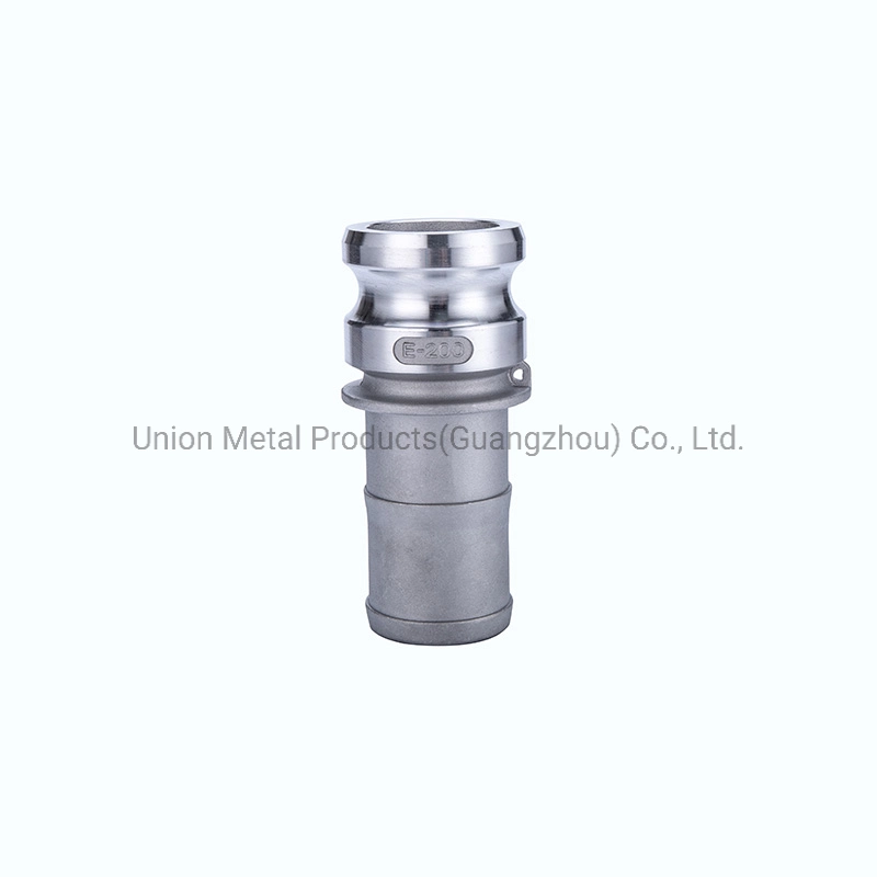 Chemicals Type E Male Adapter with Hose Shank Aluminum Forged Camlock Fittings