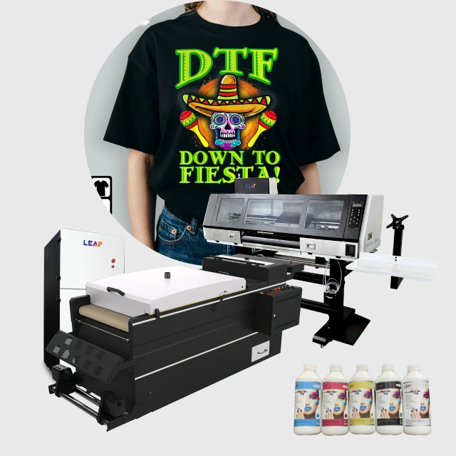 La hoja 4 Jefe ME3200 Impresora Digital de la DTF 60cm3 PET compensar T-shirt DTF agitar la máquina de impresión la impresora DTF polvo