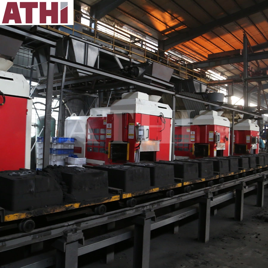 Iron Casting Foundry Automatic Green Sand Horizontal Flaskless Moulding Machine for The Production of Hardware Accessories