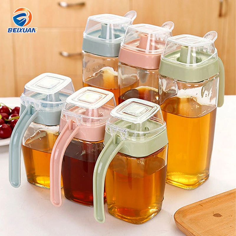 350ml Kitchen Glass Oil Can Sesame Oil Vinegar Soy Sauce Bottle