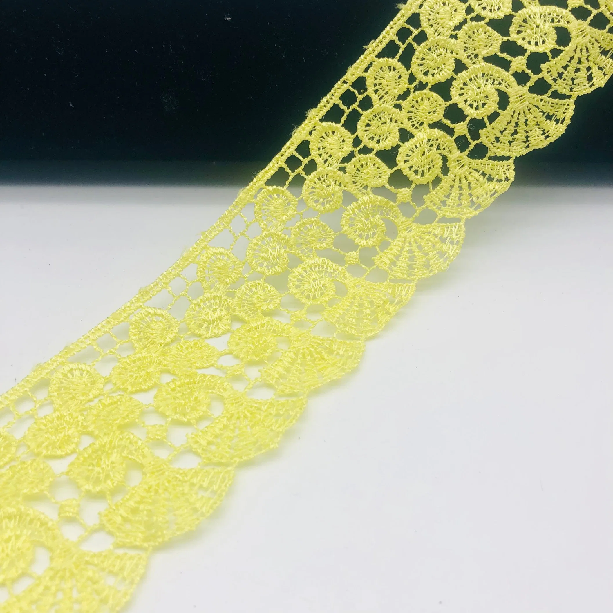 One Stop Solution for Top Quality African Chemical Lace Purfle Fabric for Korea EU Market