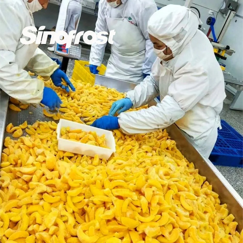 Bulk IQF Frozen Yellow Peach Segments, IQF Frozen Sliced Yellow Peaches, IQF Frozen Yellow Peach Slices, IQF Fruit, Frozen Fruit