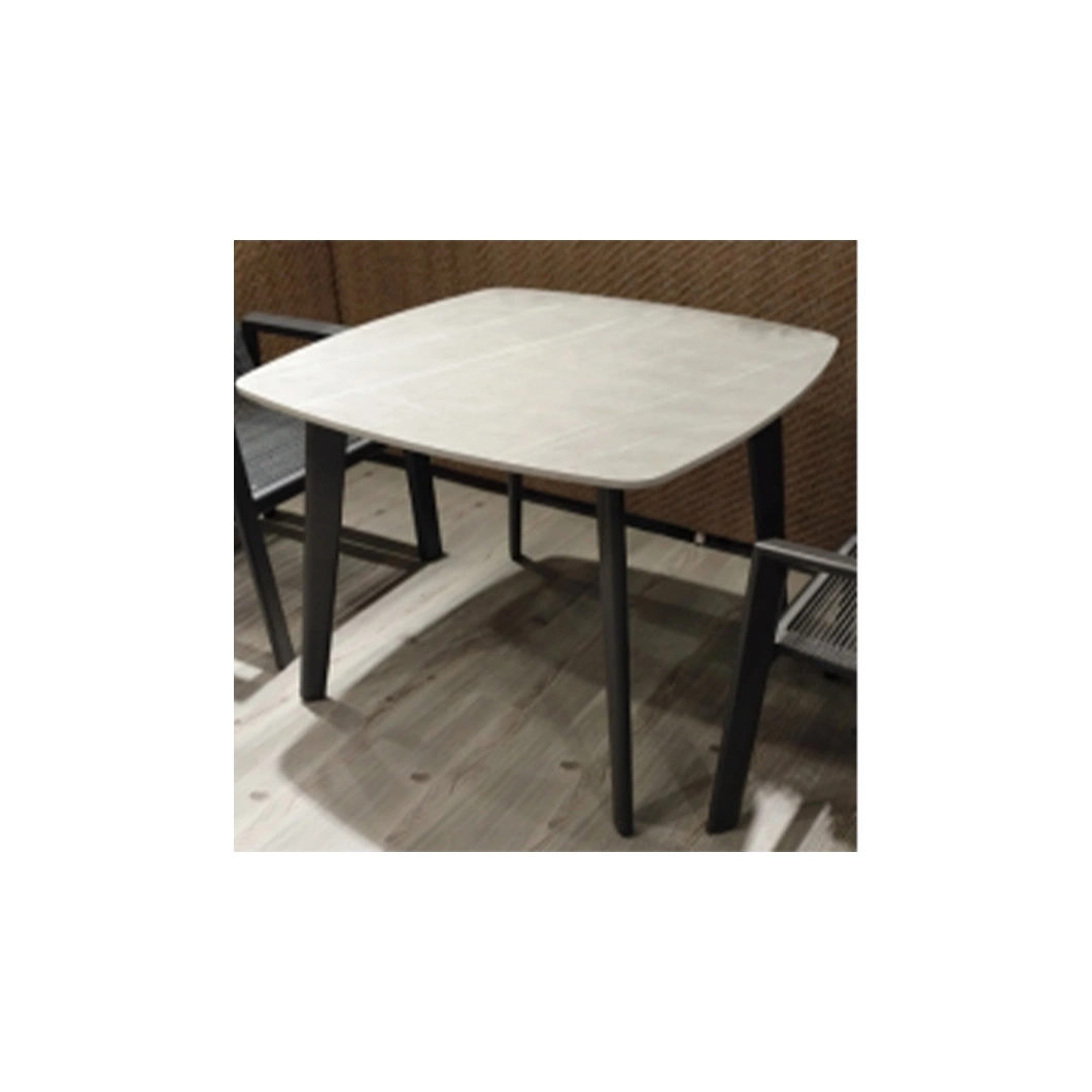 Modern Furniture Bistro Rectangle Outdoor Coffee Table Promotional High quality/High cost performance Wholesale/Supplier Price Aluminum Table