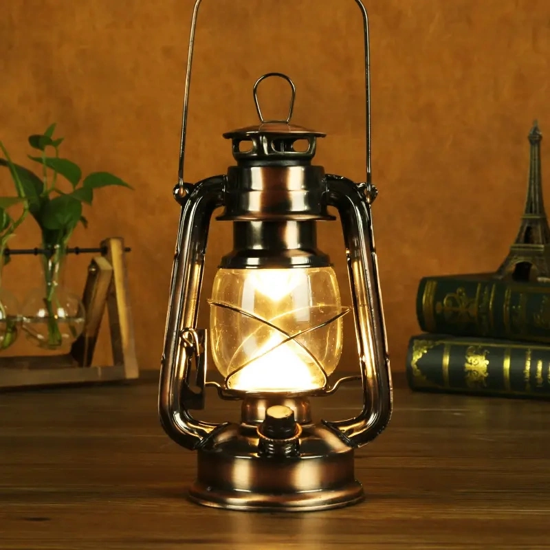 Outdoor Rechargeable Vintage Kerosene Lamps Camping Light