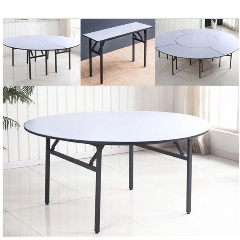 Factory Directly Sell Plywood PVC Hotel Dining Folding Table