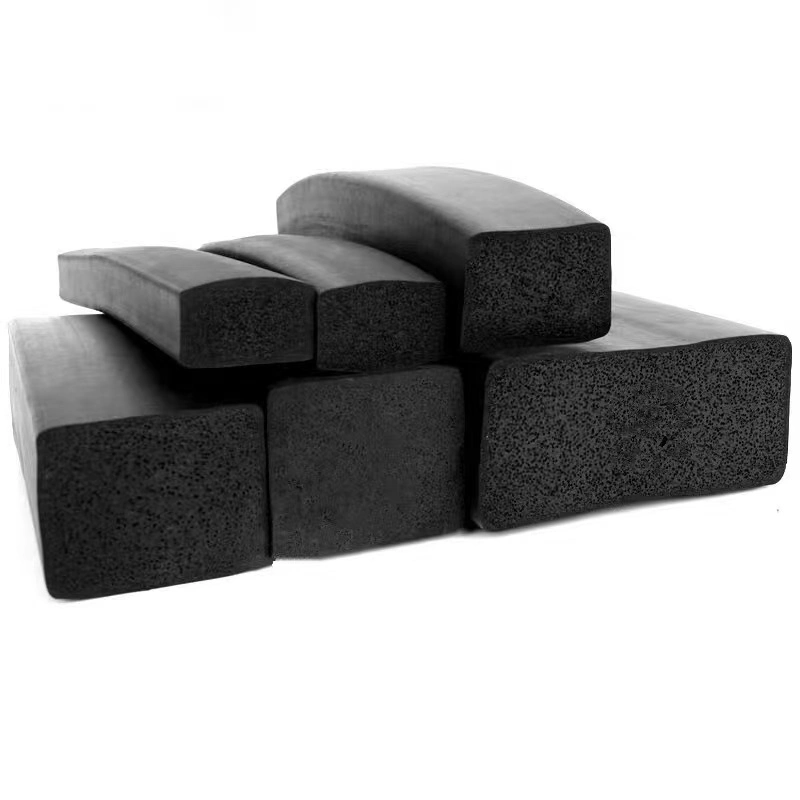 Extrusion Customized Rectangle Rubber EPDM/Silicone Sponge Foam Rubber Seal Strip