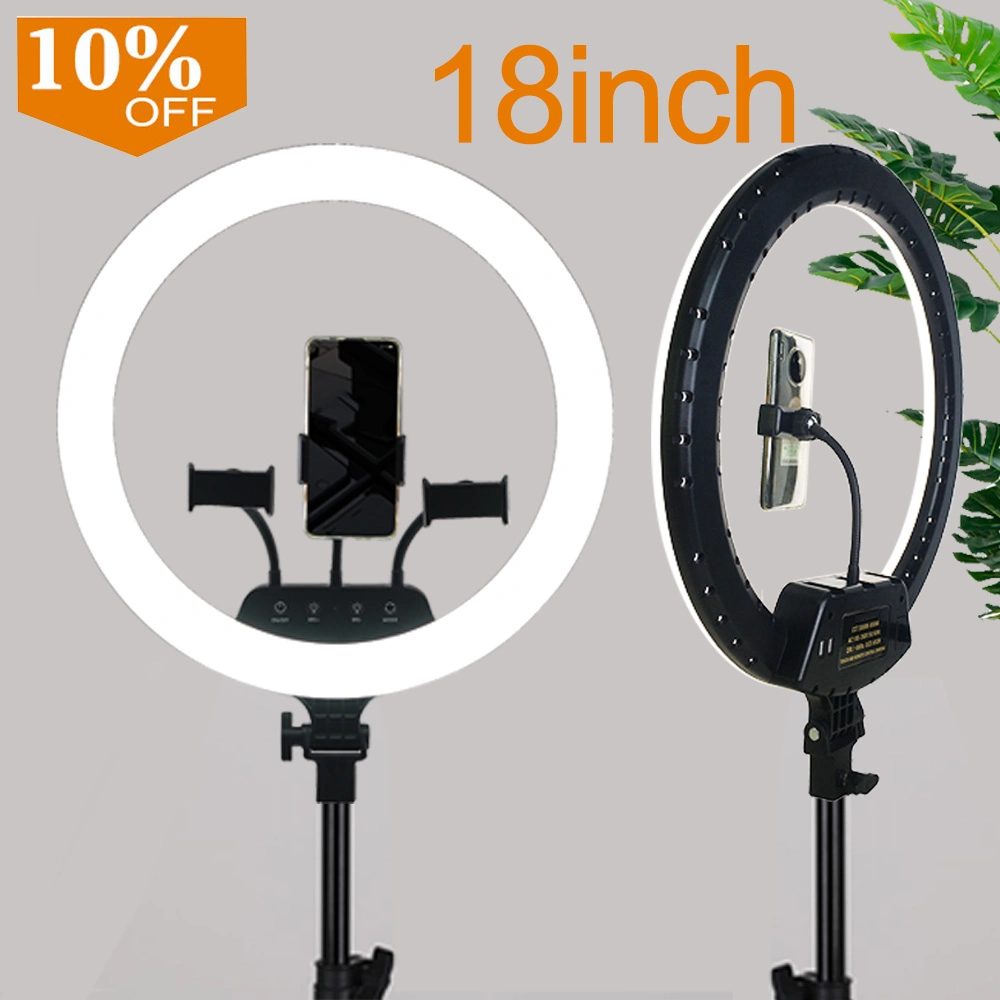 18 Inch Circle Dimmable Camera Video Studio Makeup Photographic LED Ring Light