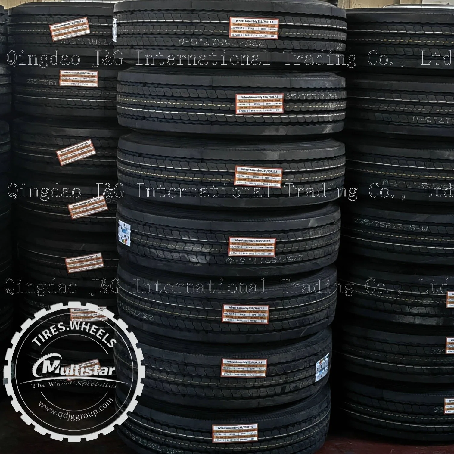 إطارات الشاحنات نصف القطرية 215/75r17.5 235/75r17.5 245/70r17.5 بنظام الدفع / التوجيه / إطار جميع الأوضاع