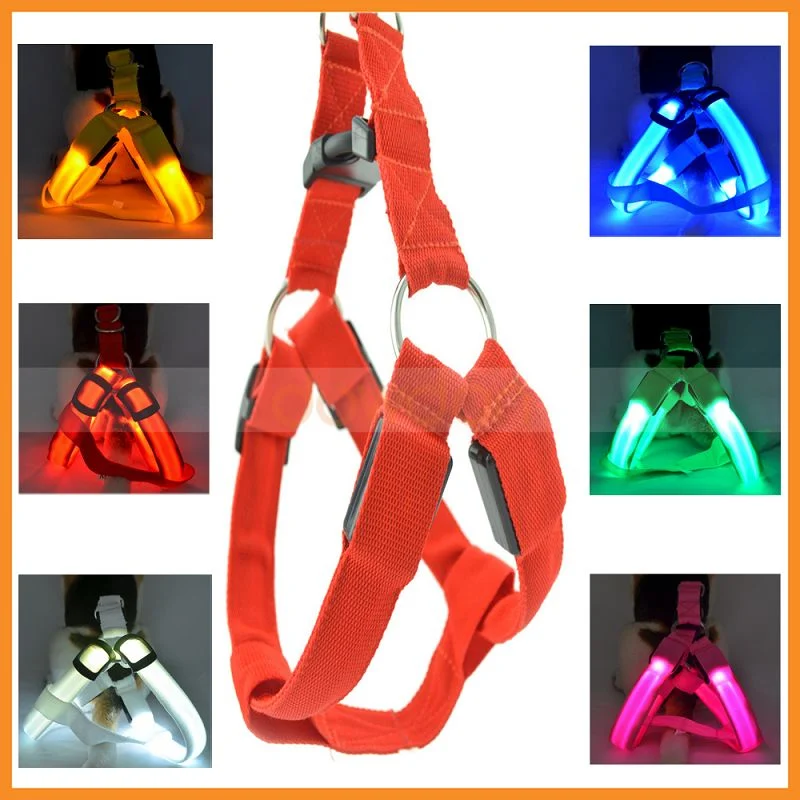 Nylon LED leuchten kundenspezifischer Hundehaustier-Muffen-Verdrahtungs-Leine