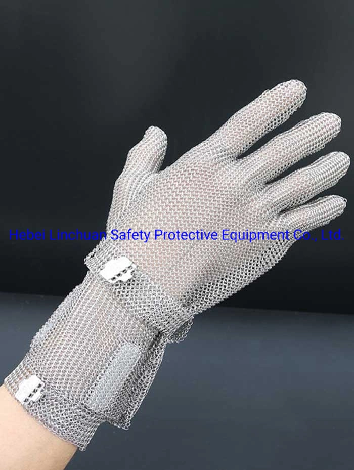 Steel Cut Resistant Long Gloves Cut Resistant Kitchen Gloves 316 Stainless Steel Made for Cut Resistant FDA and CE Approved