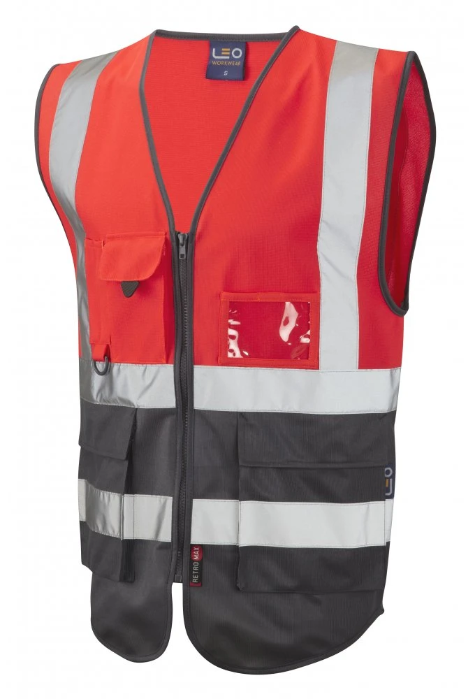 Two Tone Sleeveless High Visibility Wholes CE Warning Traffic Reflective Safety Vest