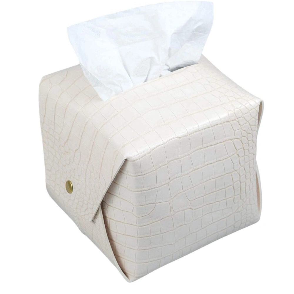 Luxury Paper Organizer Fashion Tissue Holder Leather Tissue Box