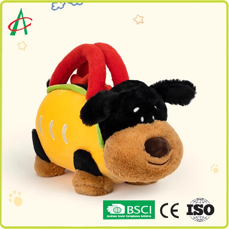 Bolso de perros calientes de juguetes de peluche Peluche de regalo para niños