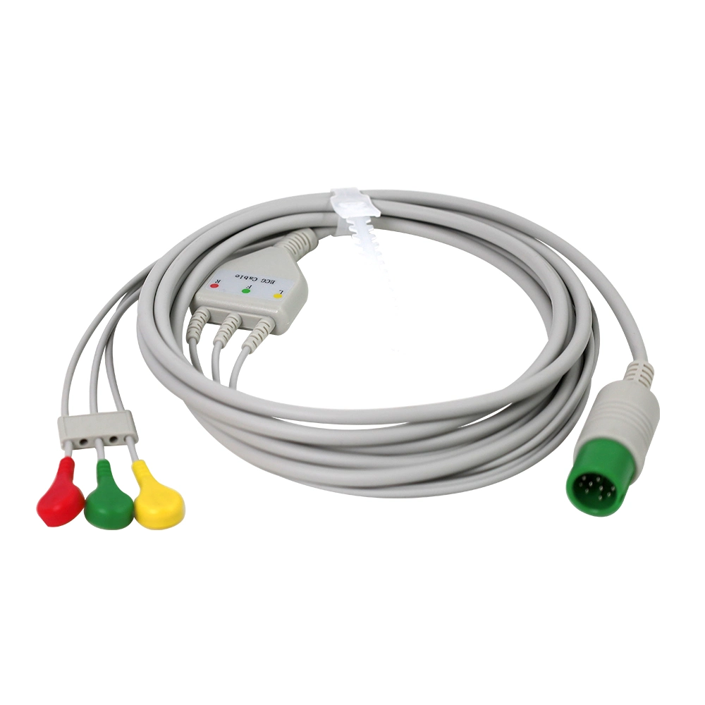 Gemeinsames EKG-Kabel des Contec Mortara NBP-Drucksensors für Patienten Unimed Monitor Zubehör