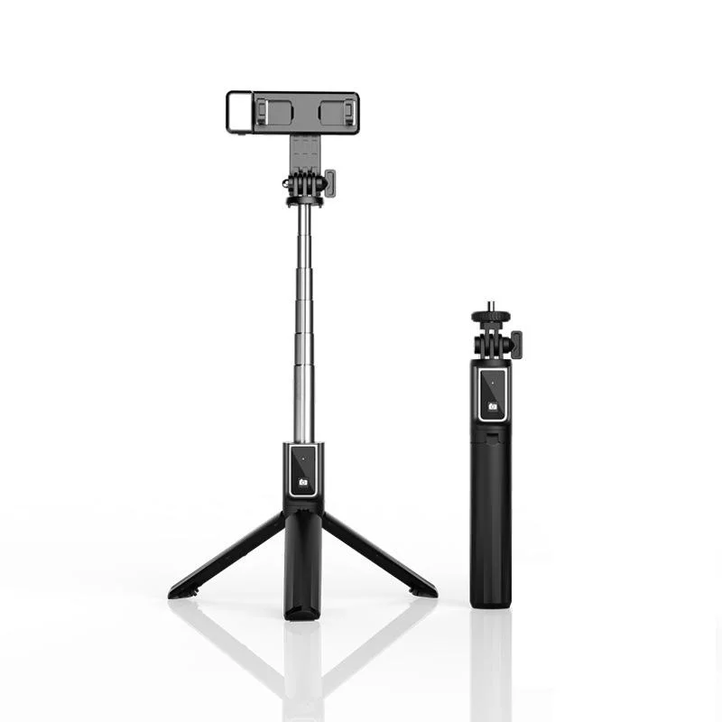 P60d Selfie Stick Tripod de relleno de luz mando a distancia portátil Selfie retráctil de belleza que llena la luz