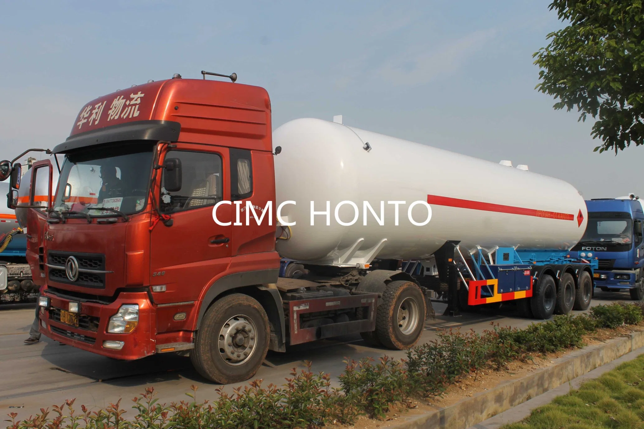 58m3 GPL ASME camion-citerne semi-remorque à gaz propane pour Nigéria