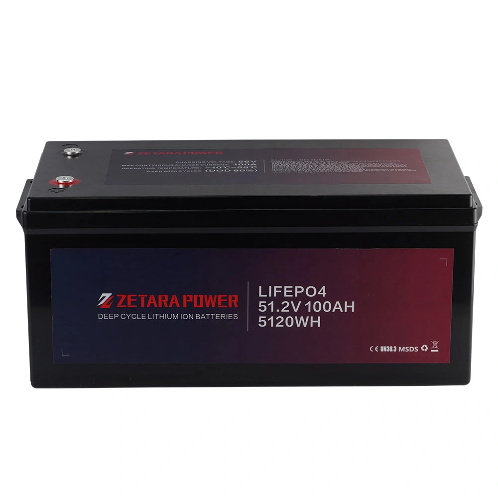 Zetara Super Power Bank LiFePO4 12V 24V 36V 48V 100ah 200ah Lithium Ion Rechargeable Solar Battery Pack