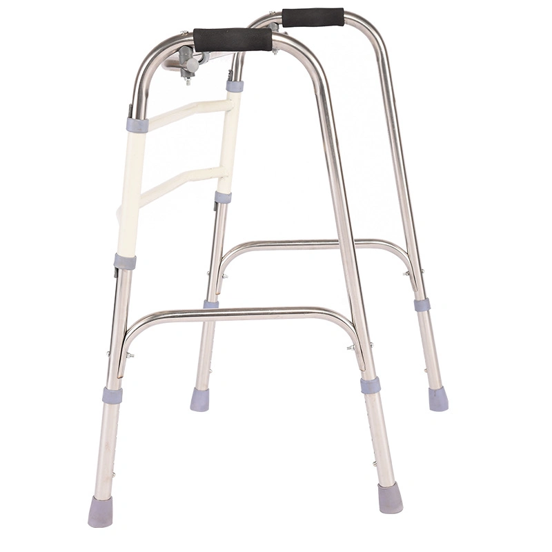 Factory Direct Sale Four-Corner Height Adjustable Walkers Crutches Medical Walking Aids for The Disabled