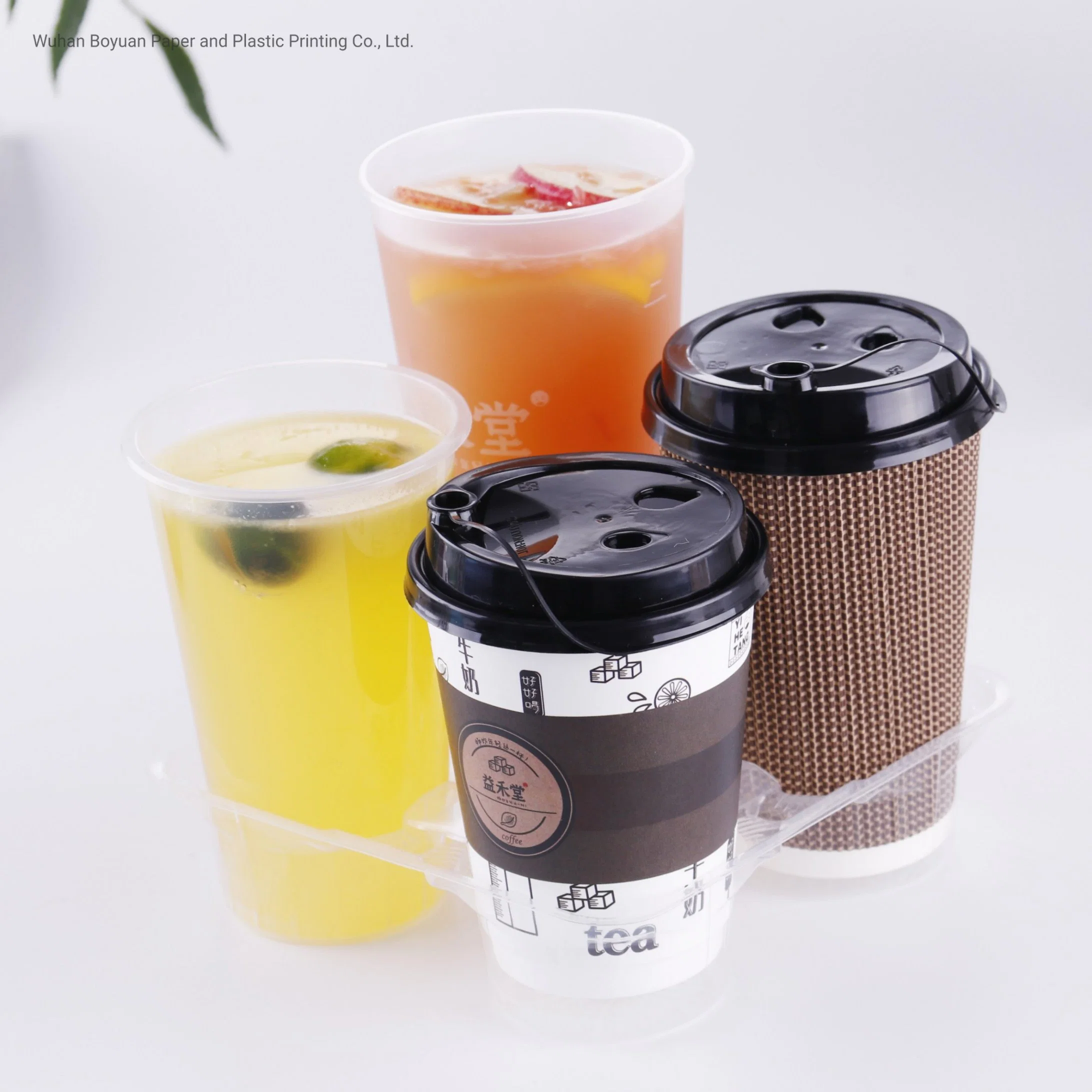 Various Sizes Customized Single Wall/ Double Wall/ Ripple Wall Disposable Paper Cups for Hot Beverage Coffee/ Tea/ Milk Tea