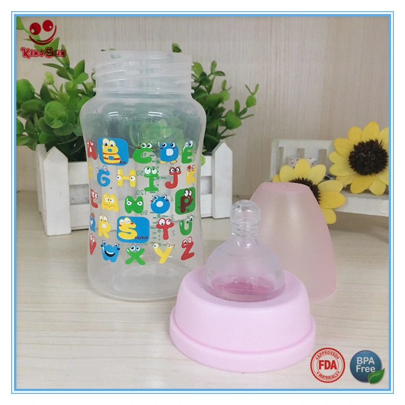 240ml PP Baby Feeding Bottle with Cute Printing