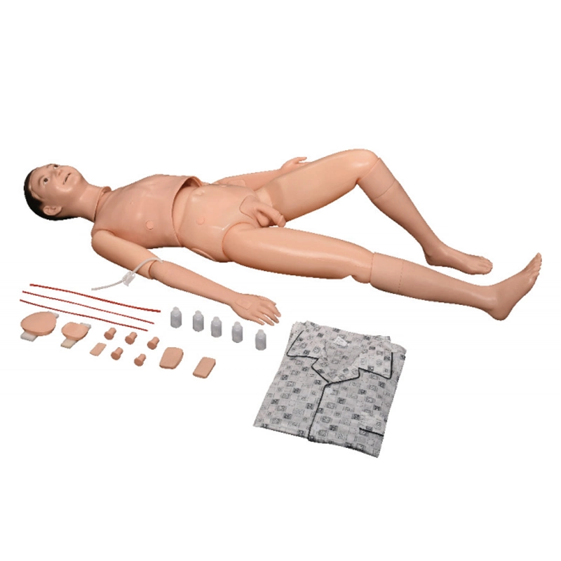 PVC Advanced Nurse Training Doll Male Advanced Nursing Manikin