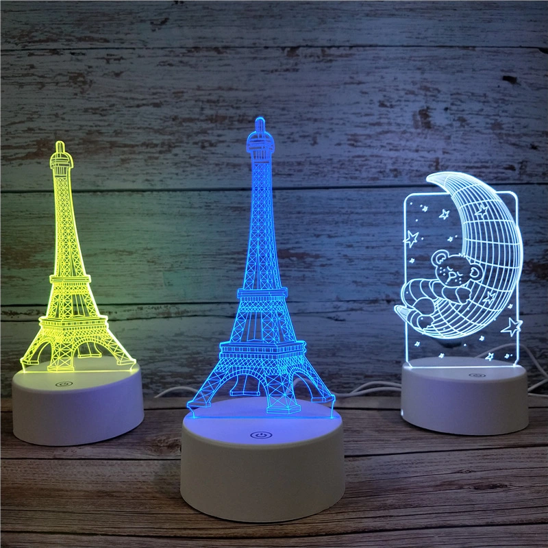 Light up Festival Holiday Light Indoor Decoration Acrylic Display Stand