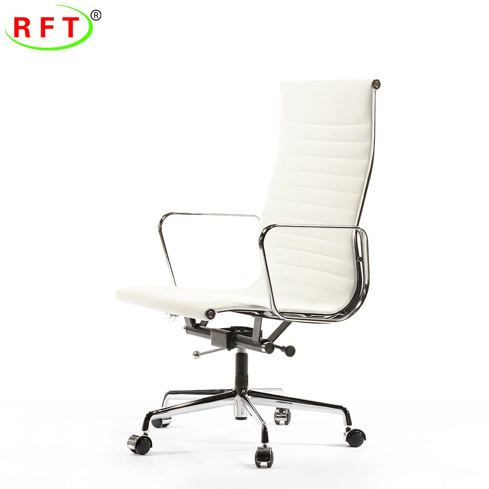 Light Grey Fabric Linen Abjustable Design Popular Computer Revolving Executive Chair