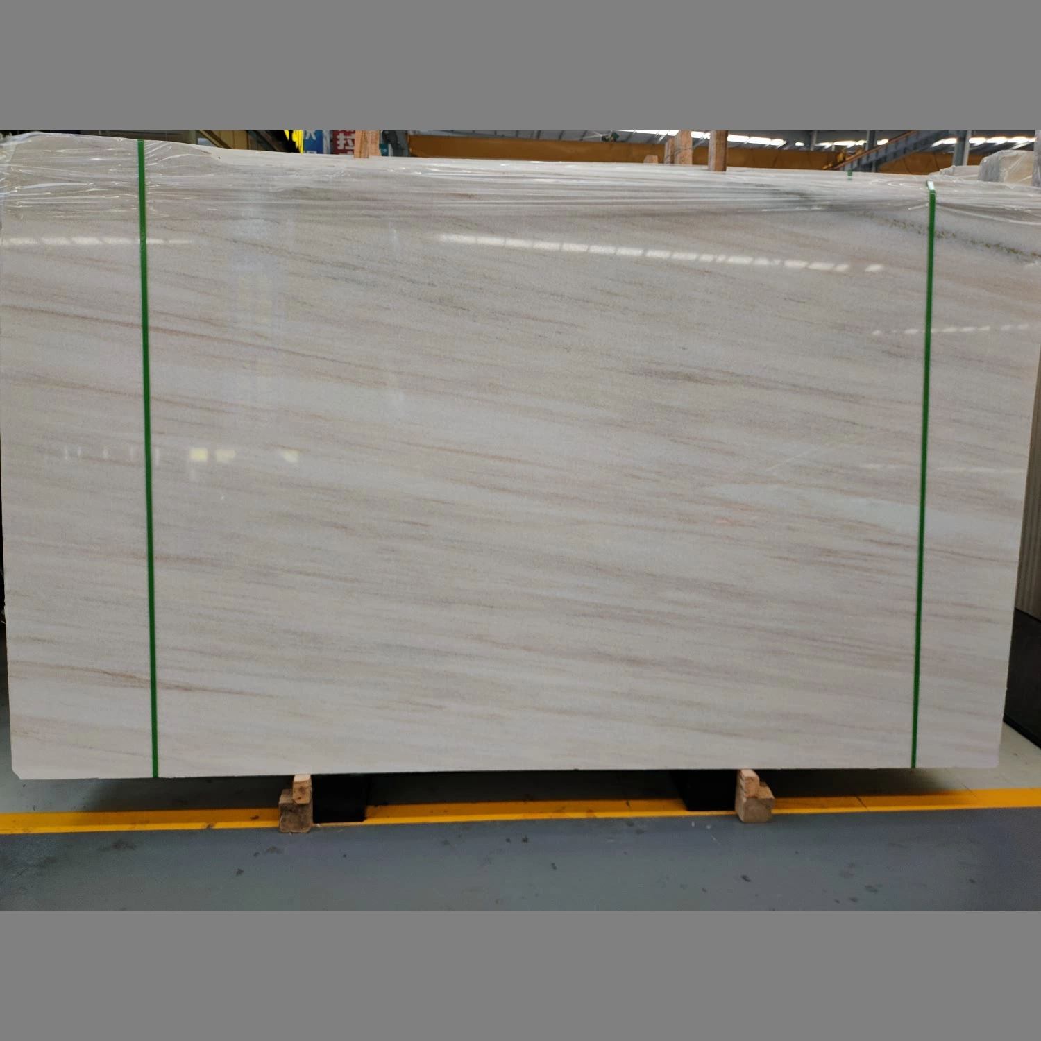 Chinese Supply Eurasian Wood Grain White Marble for Bathroom Wall