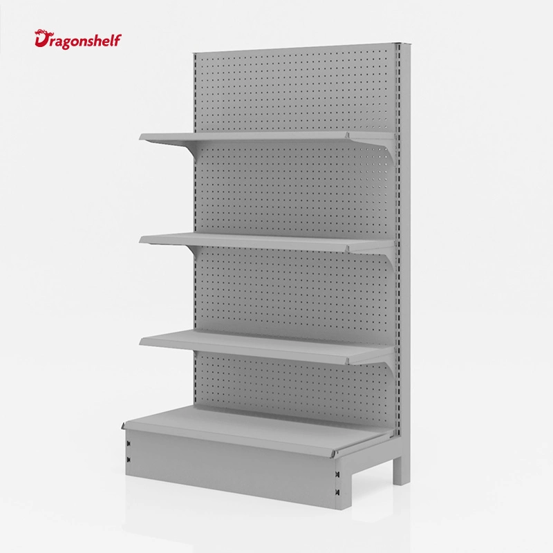 Estantes de supermercado recubiertos de polvo de acero de metal Dragonshelf para compras