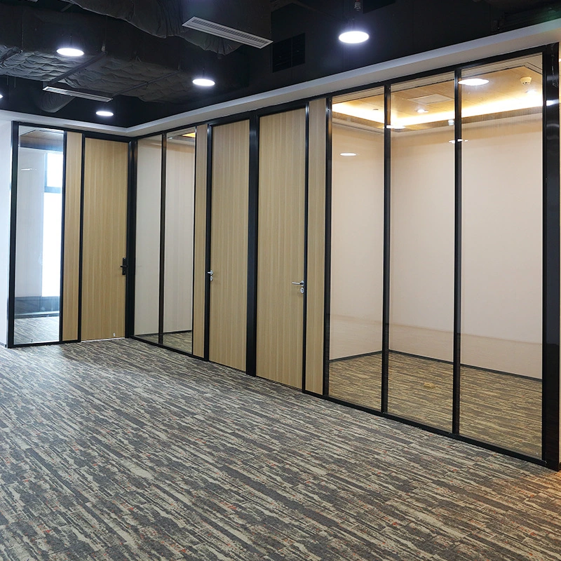 Modern Design Operable Office Pod Movbale Frameless Glass Partition Walls