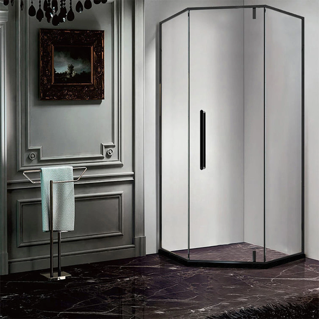 Qian Yan Modular Shower Recess China Black Stainless Steel Luxurious Bathroom Shower Enclosure Suppliers Luxury Fashion Wood Steam Sauna Shower Room