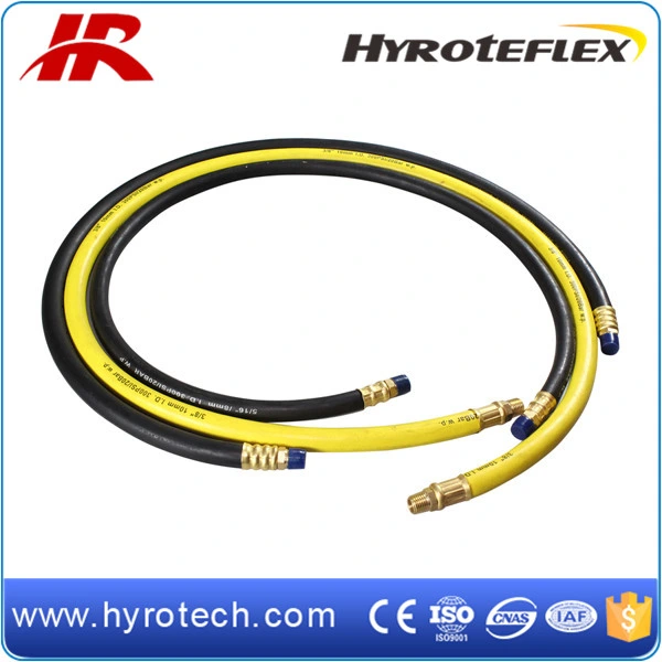 Black Red Yellow 20 Bar Compressed Air Hose Smooth Rubber