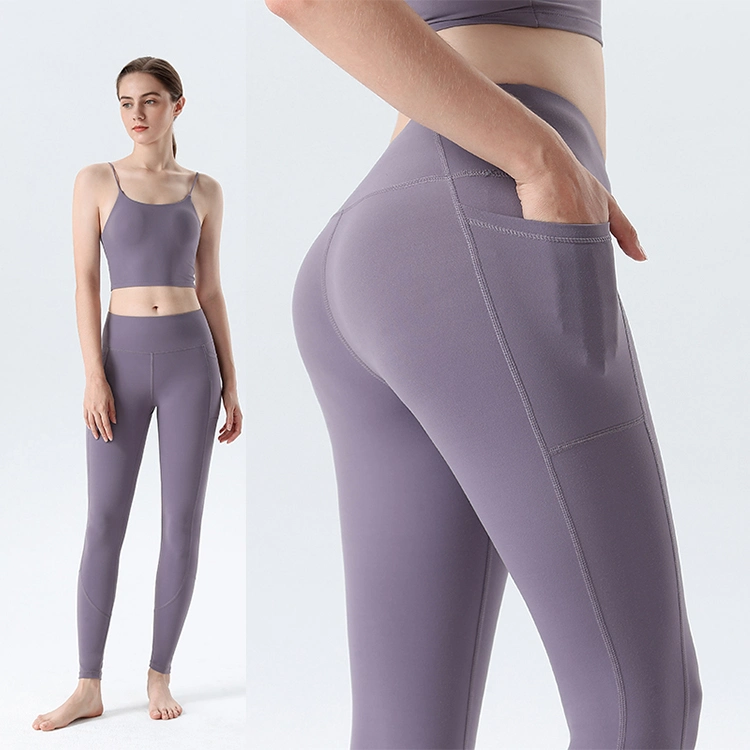 Los nuevos conjuntos de Yoga Fitness perfecta mujer Scrunch Butt Leggings Diseño personalizado traje Yoga Plus Size