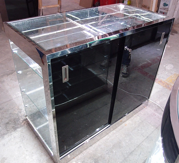 OEM Supermarekt Retail Shop Glass Display Checkout Counter