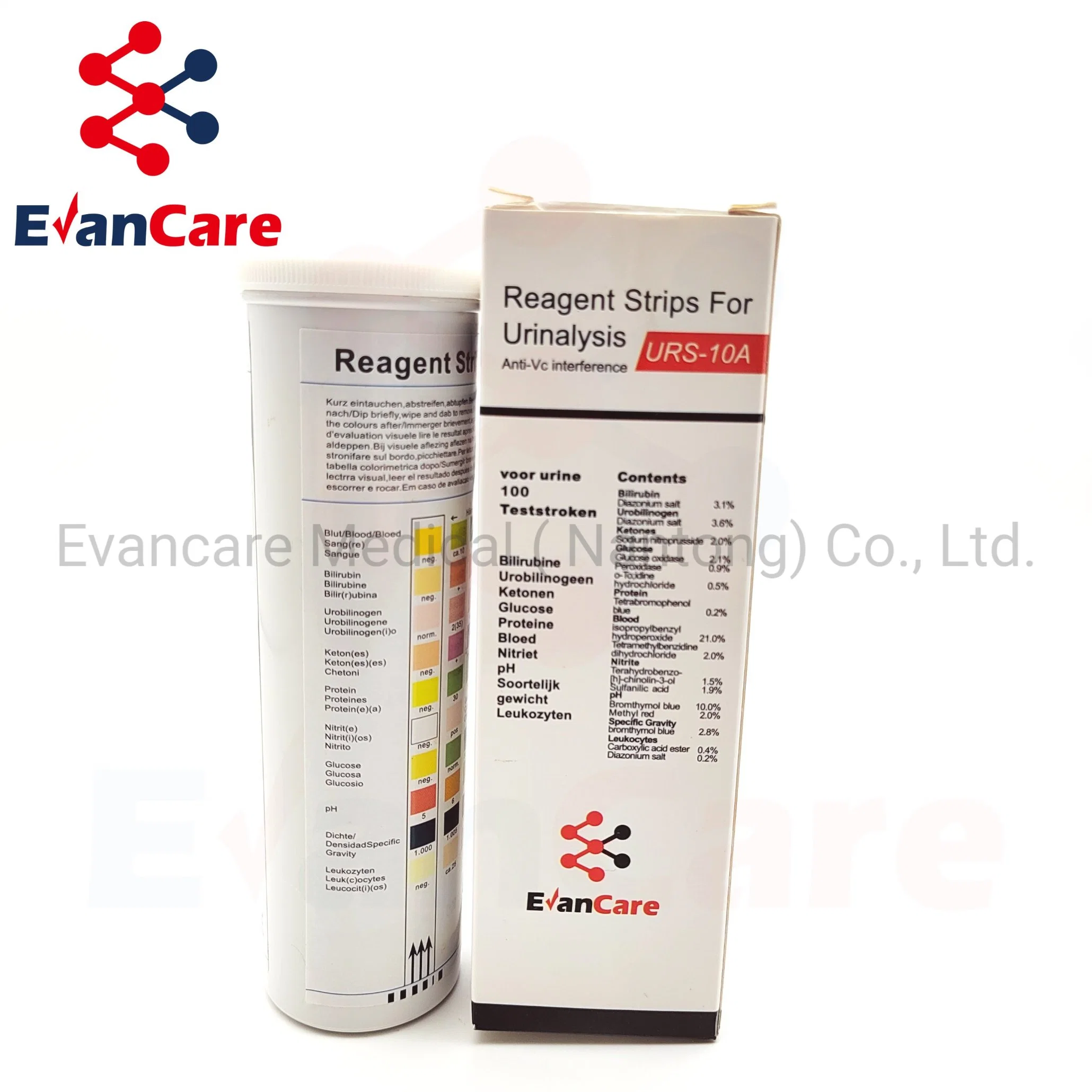 Evancare Urine Analysis Strips&Test Strips Urine Medical Lab Equipments