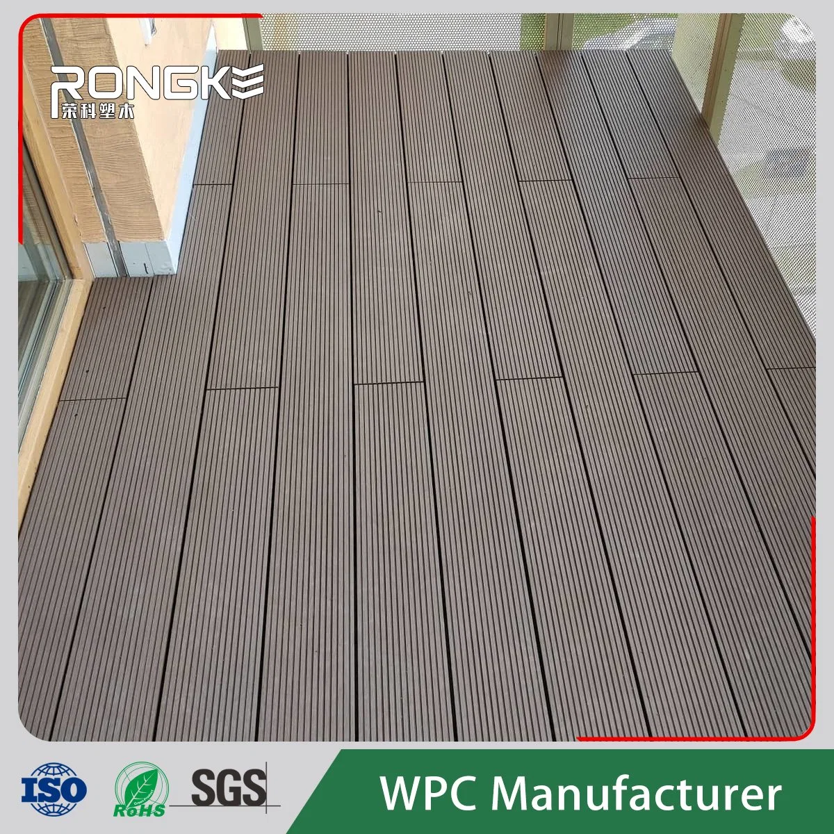 High Quality Wood Plastic Composite Classic Solid WPC Flooring for Swimming Pool