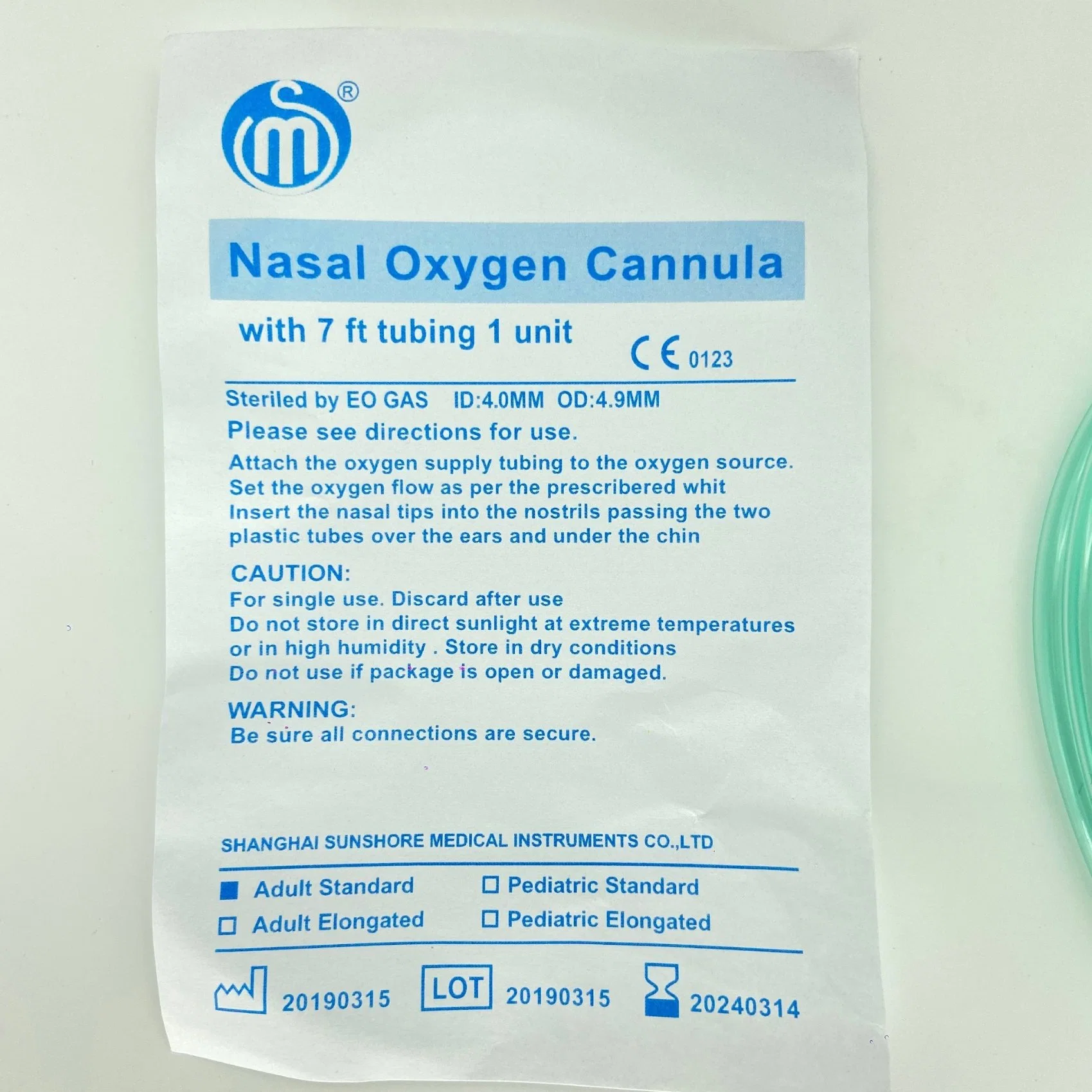 Nasal Oxygen Cannula Adult Child