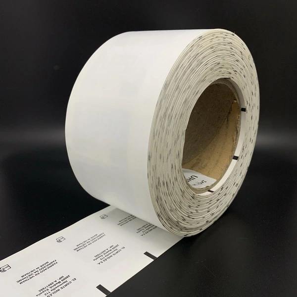 Black Position Line Custom Ultra Soft Satin Passive UHF RFID Care Label