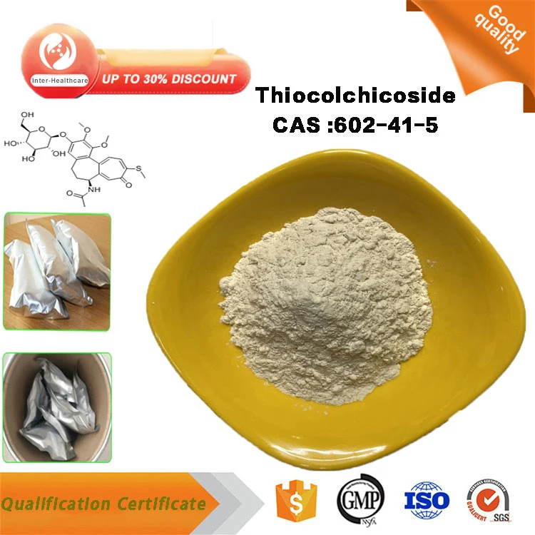 for Sale Pharmaceutical Chemical Material Pure Thiocolchicoside Powder CAS 602-41-5 Thiocolchicoside