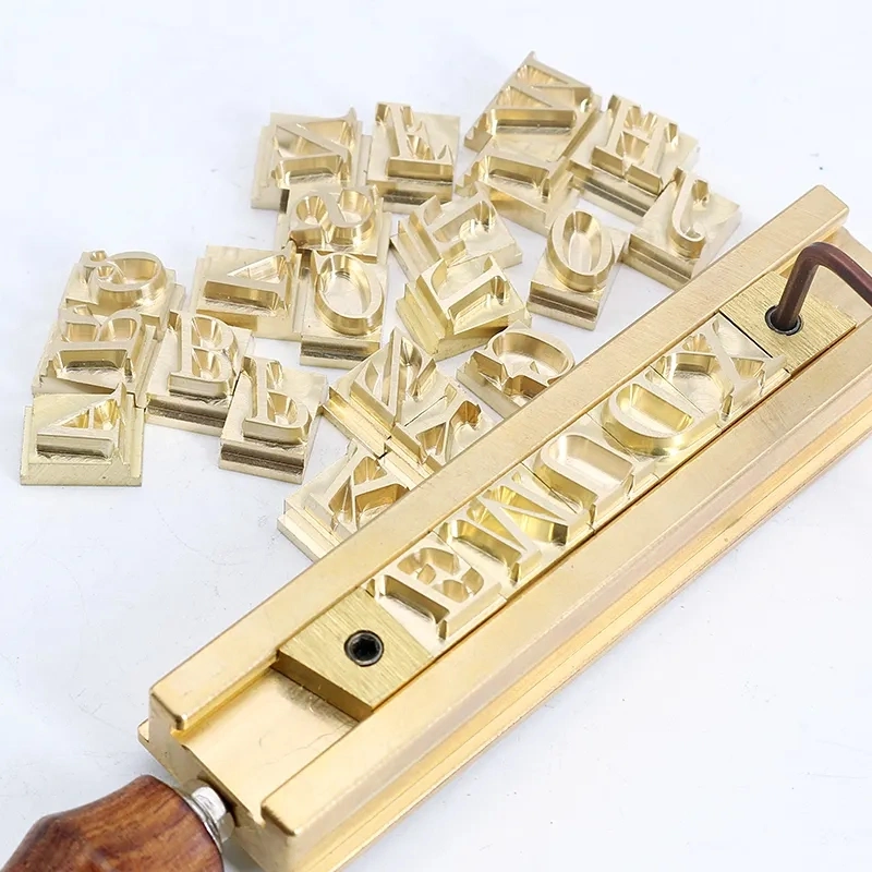 Custom Brass Letters Alphabet Mold Stamping Copper Set 6mm 8mm Letras símbolo números letras molde para estampación en caliente