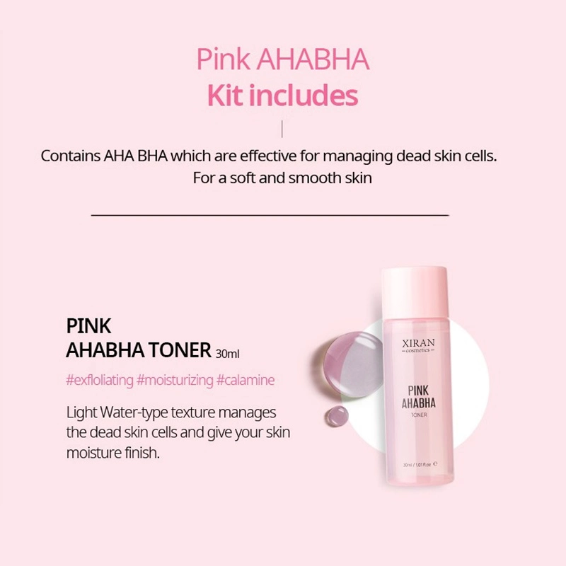 Multifuncionais OEM um conjunto de cuidados com a pele com Aha BHA Claming Anti Acne cuidados da pele