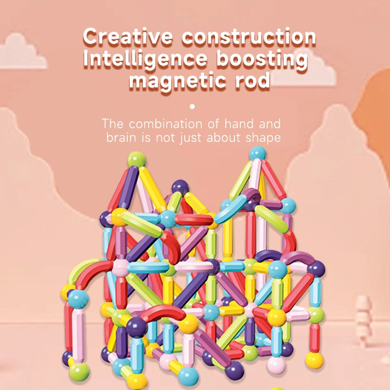 Multi DIY Construction Creative Shapes Brain Developmental Kid Magnet Toys Blocks Child 3D Puzzle Magnetic Sticks and Balls Toys