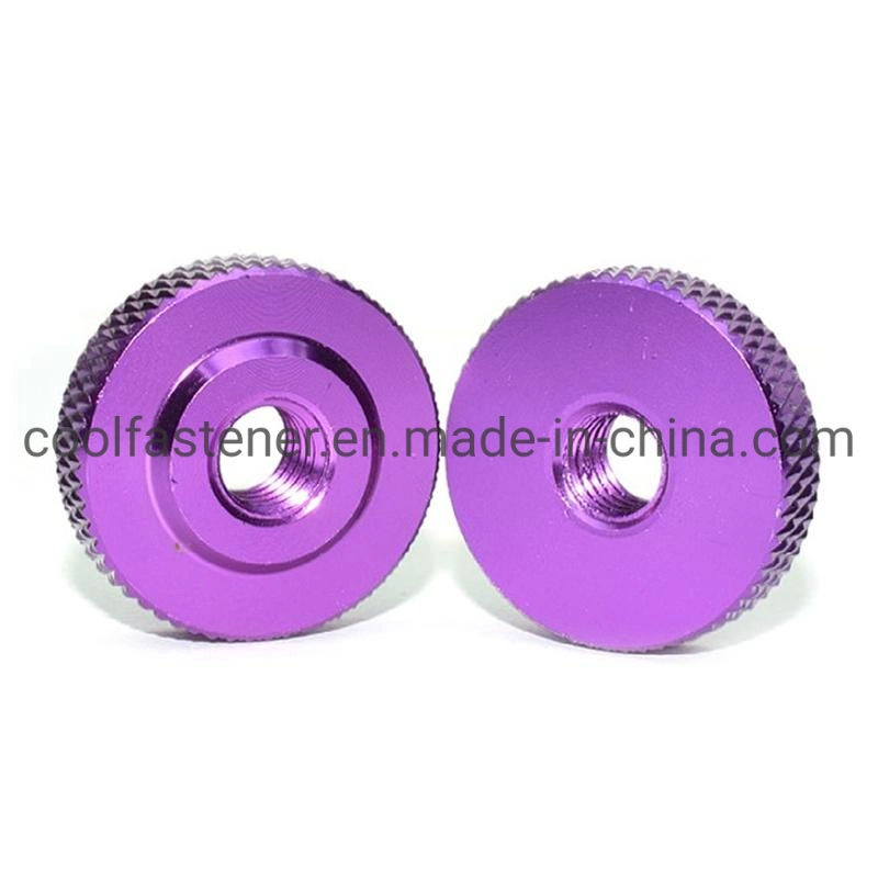 M3 M4 M5 M6 M8 Aluminum Thin Thumb Nut Color Small Step Aluminum Hand Tighten Nut Knurled Thumb Nut