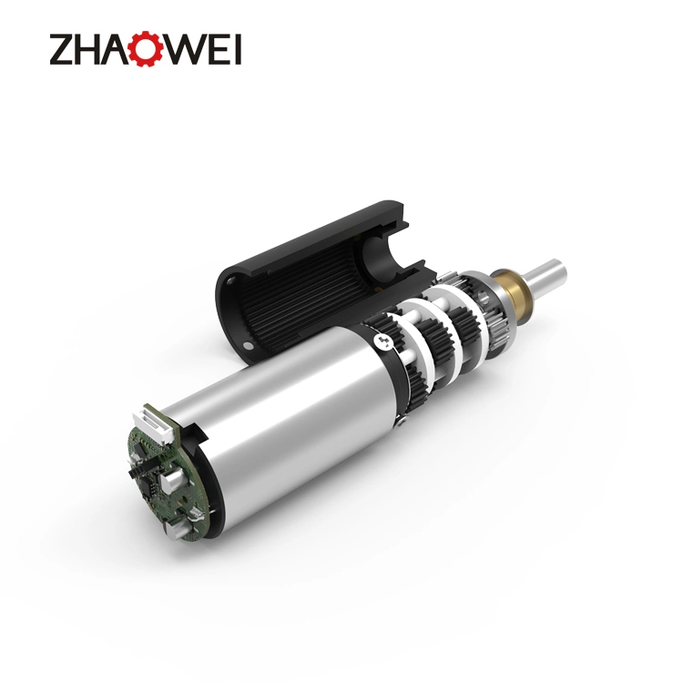 Zhaowei Pd022022-864 9rpm 8kg, Cm 12V 24V 22mm Brushed Planetary Gear Motor for Ebike