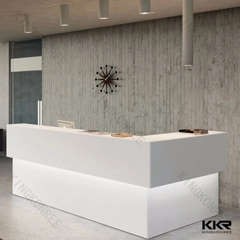 Kingkonree piedra artificial de color blanco Material de la superficie sólida recepción personalizada