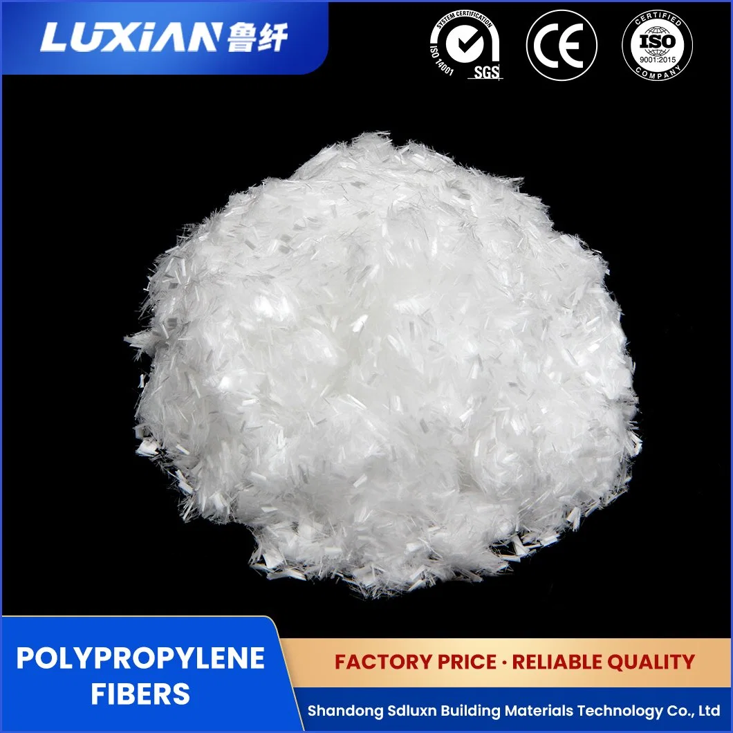 Luxn OEM ODM Custom Polypropylene Synthetic Fiber China White Polypropylene Fine Denier Long Fiber Factory Lxbg/Lxbk Polypropylene Fibers for Construction